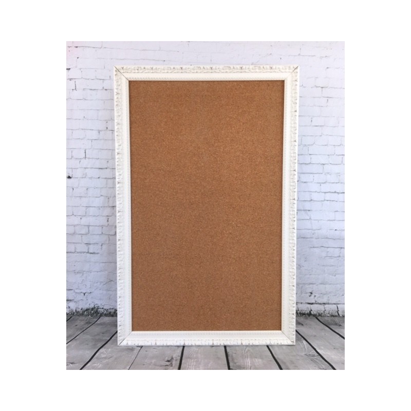 Corcho marco vintage blanco