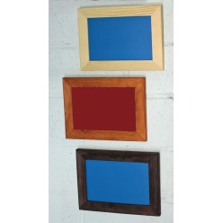 Pizarra Marco de Madera superficie Burdeos / Azul 