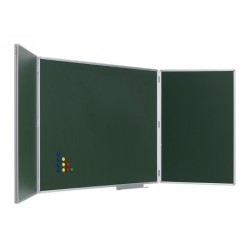 PIZARRA VERDE TRÍPTICA ACERO VITRIFICADO